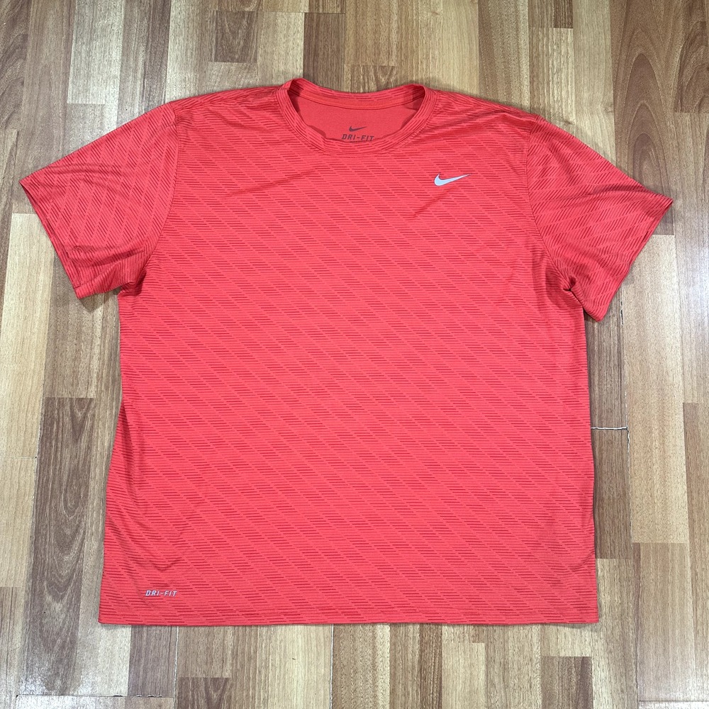 Nike Shirt Mens 2XL Orange Casual Short Sleeve Workout Tee